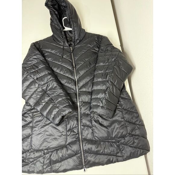 Lane Bryant Black Puffer Packable Coat  Women’s Plus Size 26/28 - Picture 6 of 11
